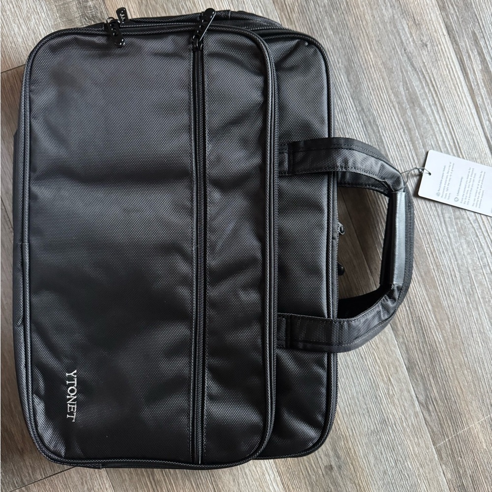 YTONET Laptop briefcase 17 inch expandable water resistant multi compartment